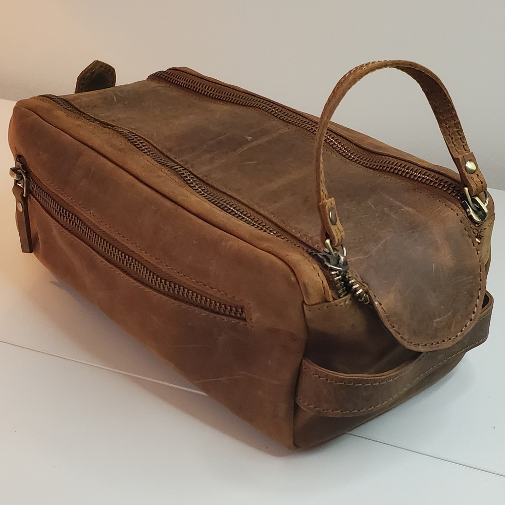 James Cuero Men's Leather Travel Bag